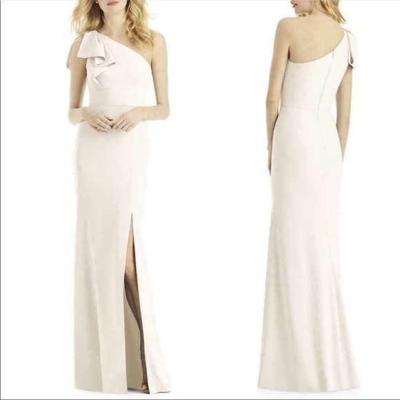 After Six Dresses & Skirts - After Six - Bowed One-Shoulder Trumpet Gown, Ivory, Size 12